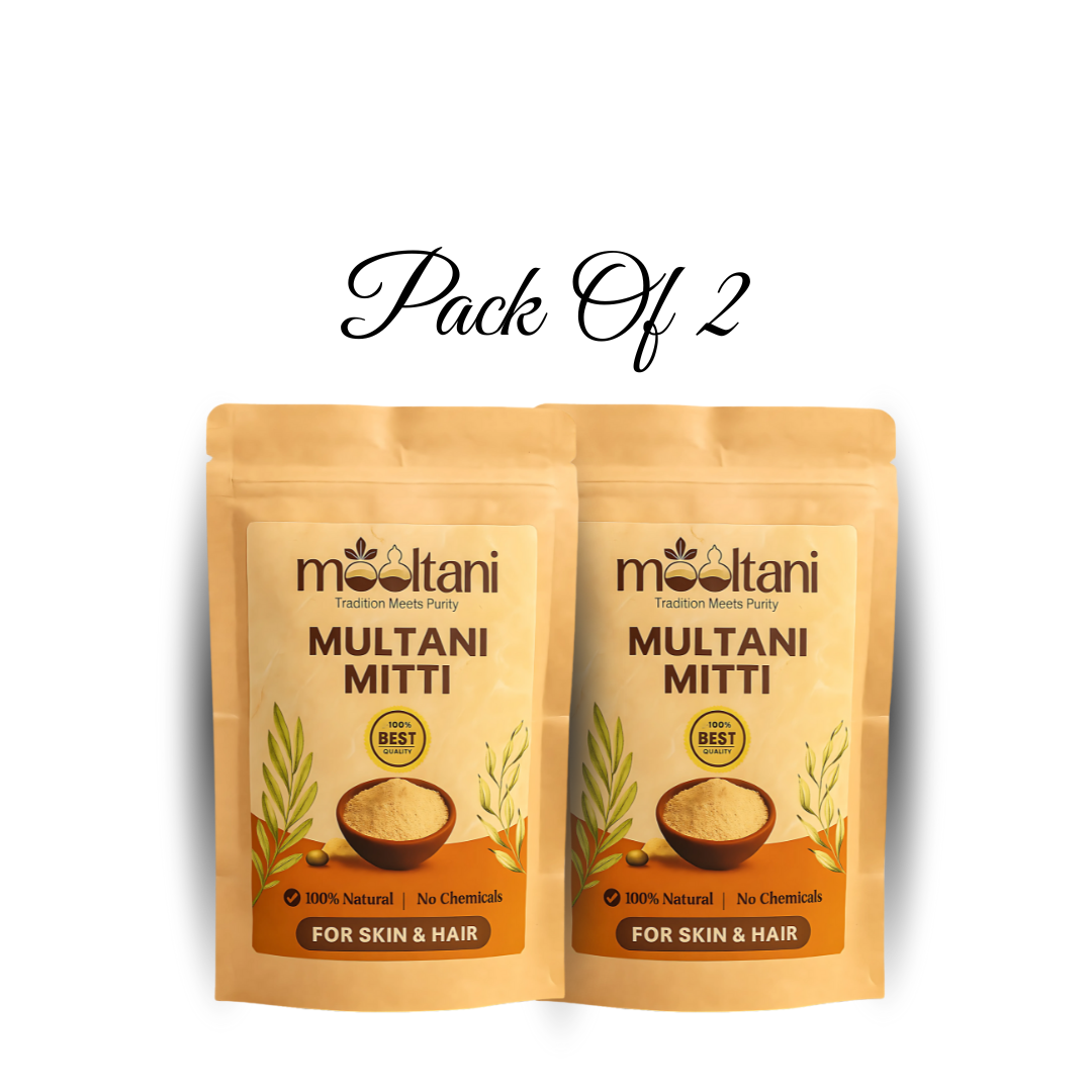 Mooltani™ 100% Pure Natural Multani Mitti – Triple Pack (2 x 200g)