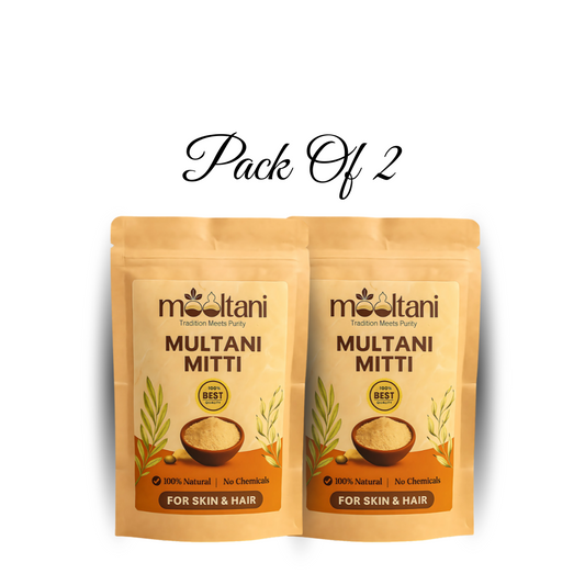 Mooltani™ 100% Pure Natural Multani Mitti – Triple Pack (2 x 200g)