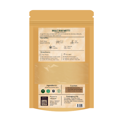 Mooltani™ 100% Pure Natural Multani Mitti – Triple Pack (2 x 200g)